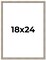 Classic Modern Silver Picture Frame - UV Acrylic, Foam Board Backing, Hanging Hardware